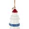 21" Red, White & Blue Ceramic Light House Windchime